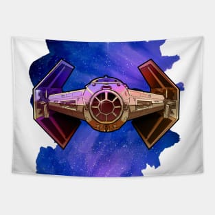 Galaxy Imperial Ship - tall galaxy Tapestry