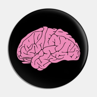 Pink brain Pin