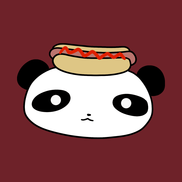 Hotdog Panda Face by saradaboru