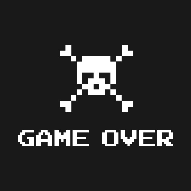 Retro Vintage Gamer | GAME OVER - Retro Gamer - T-Shirt ...