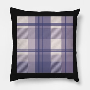 winter plaid in cool lavender and sand seamless pattern Pillow
