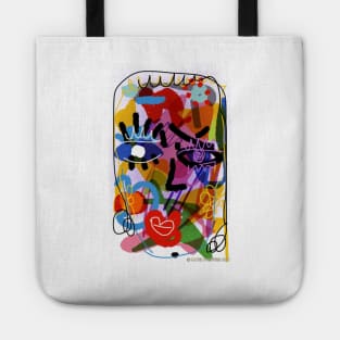 Digital Drawing "FACE" Tote