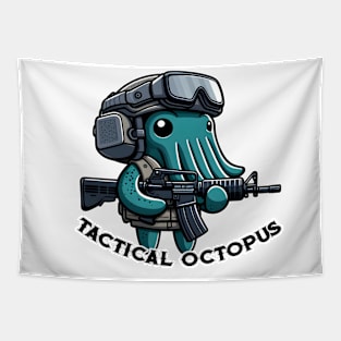 Tactical Octopus Adventure Tee: Where Intelligence Meets Style Tapestry