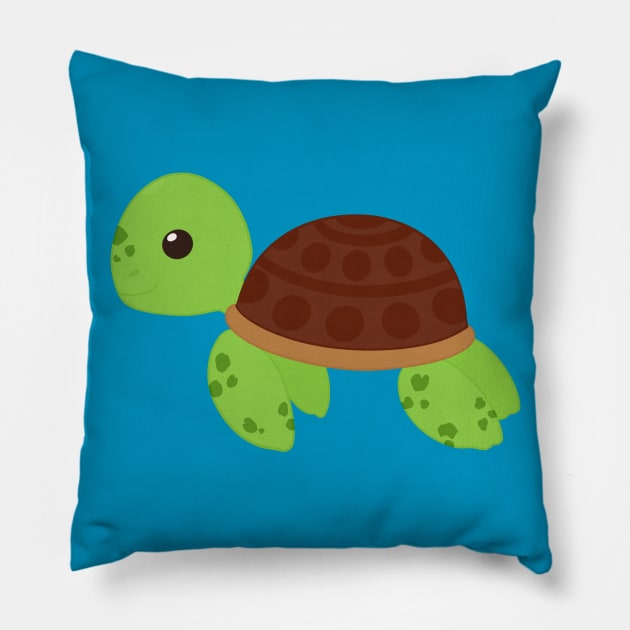 Sea Turtle Pillow by NovaSammy