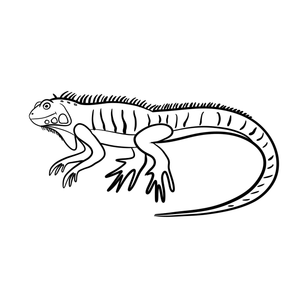 Stick figure iguana by WelshDesigns