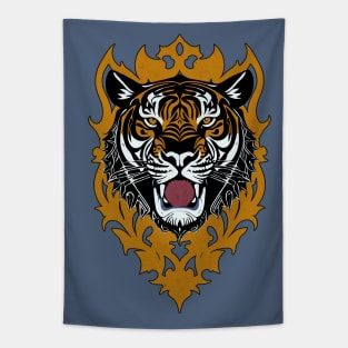 TIGER FACE -Emblem Design Tapestry