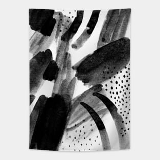 Abstraction B&W Tapestry