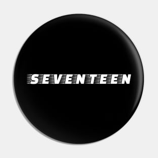 Seventeen Kpop Merch Aesthetic Minimalist Design Pin