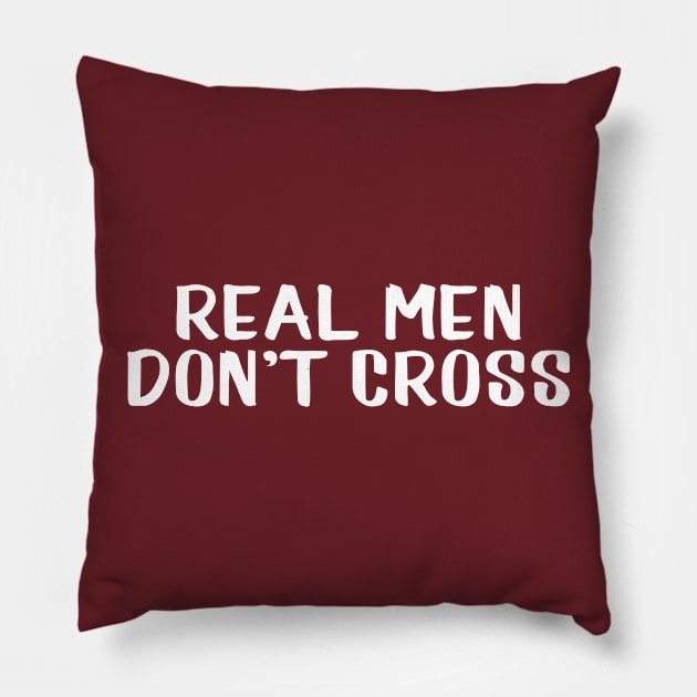 Real me don't cross Pillow by AnnoyingBowlerTees