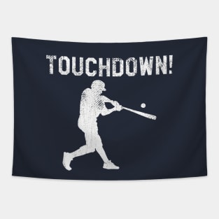 baseball touchdown funny Tapestry