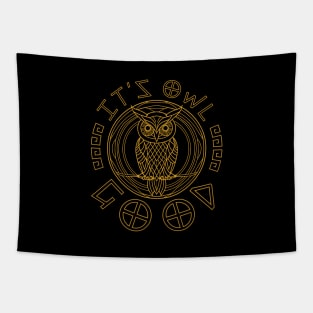 Athenian owl Classic Tapestry