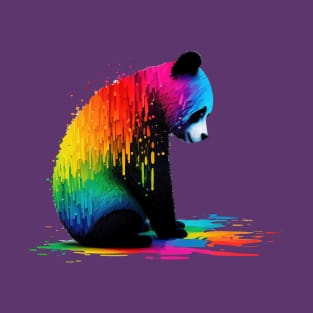 Lonely Colorful Panda T-Shirt