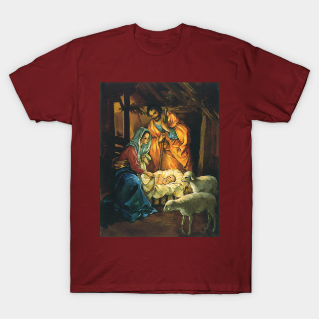 Discover Vintage Christmas Nativity Scene - Nativity - T-Shirt