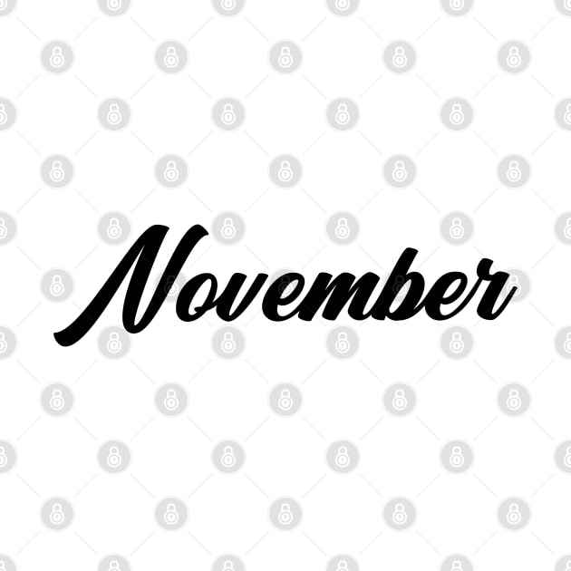 November by peace and love