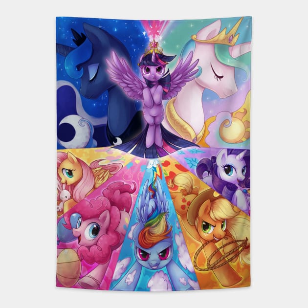 Ponies Tapestry by KaceyMeg