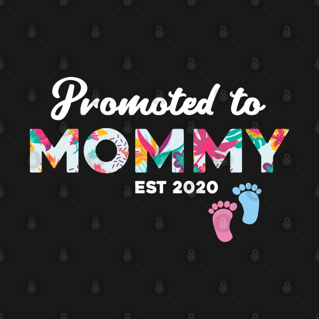 Promoted to Mommy Est 2020 First Time Mom Floral Mother Gift by BioLite