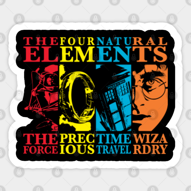 The Four Elements - Fantasy - Sticker