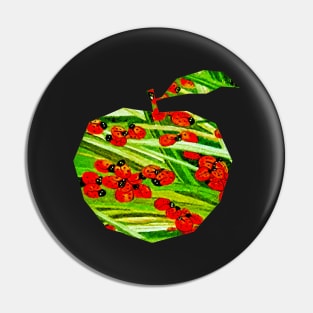 Ladybird Apple repeat pattern Pin