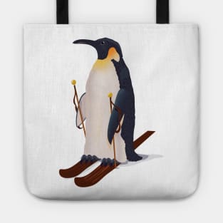 Skiing Penguin Tote