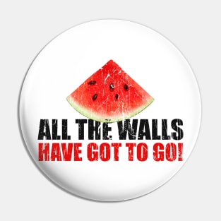 gaza - All the walls have got to go Pin