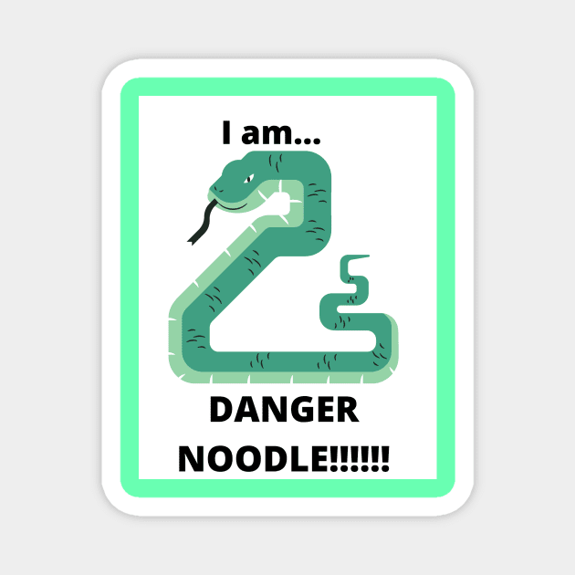 Danger Noodle Magnet by Doodle.Bug.Tees