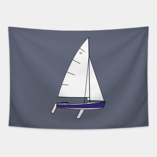 Flying Scot Sailboat Tapestry