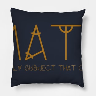 Math the only subject that counts Pillow