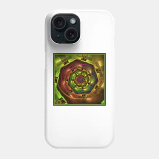 Geometric Rainbow Fractal Phone Case