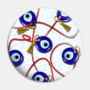 Turkish traditional amulet pattern, evil eye Pin