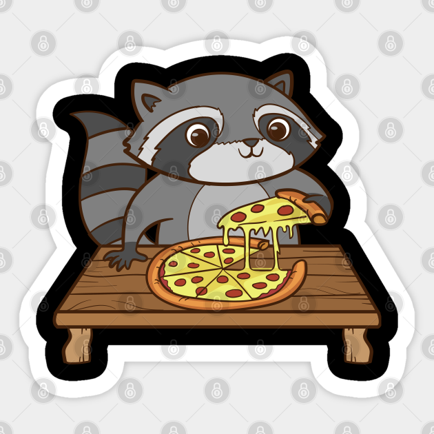 6 x 6 3dRose Funny Cute Raccoon Eating Pizza Slice Framed Tile 6 x 6 3dRose Funny Cute Raccoon Eating Pizza Slice Framed Tile