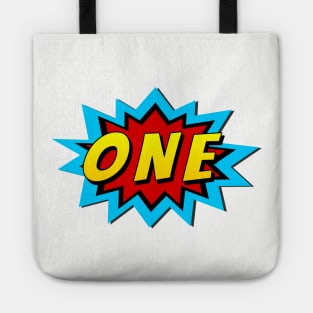 One Super Hero Birthday Tote