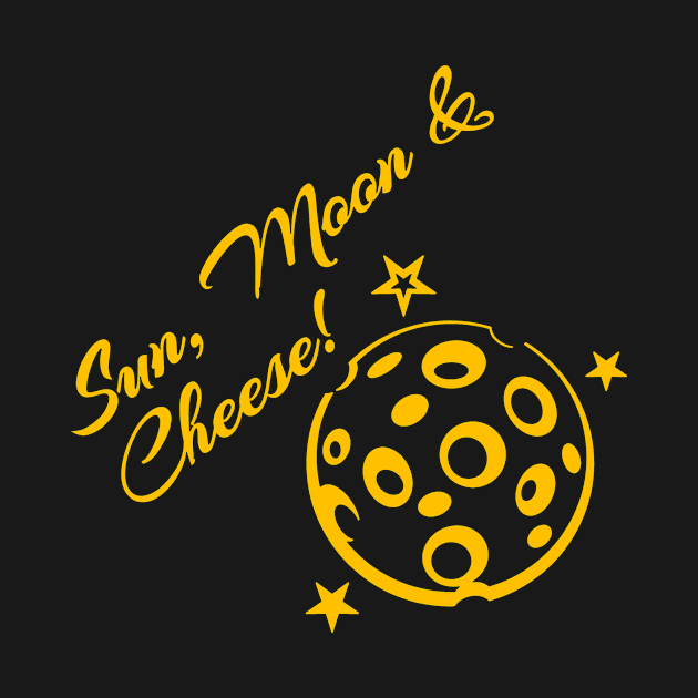 Sun, Moon and Cheese by Qwerdenker Music Merch