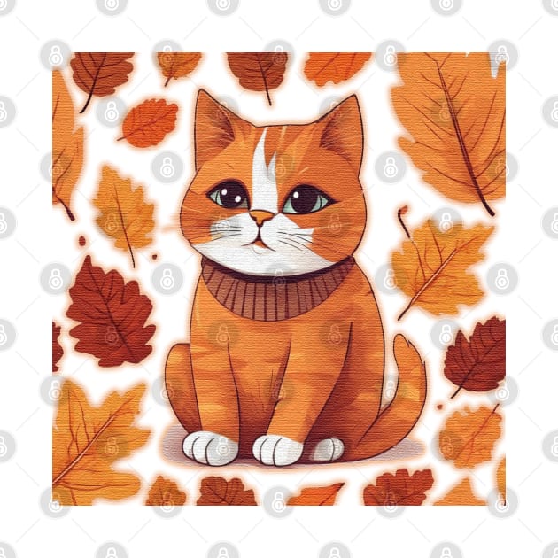 autumn Cat by JnS Merch Store