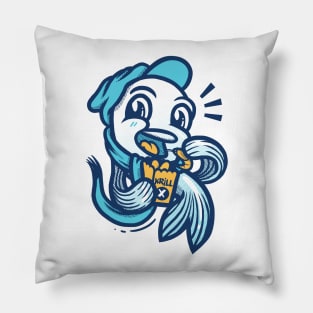 Fish and Krill Pops colored Pillow