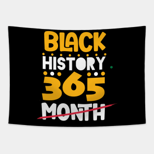 Black History Month 24/7/365 Black men African American Tapestry