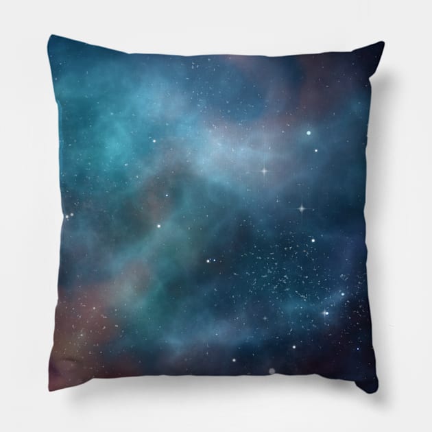 Galaxy- lost in space Pillow by uniqueversion