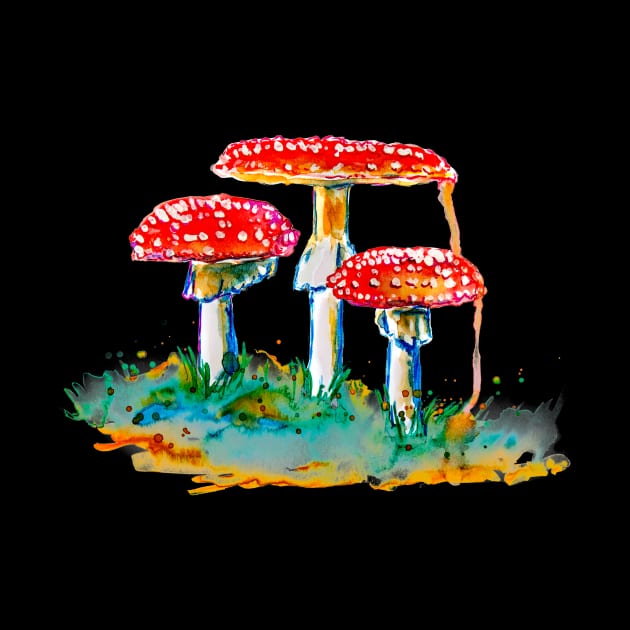 Three Red Mushrooms by beaugeste2280@yahoo.com