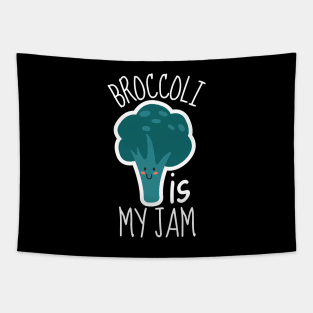 Broccoli Is My Jam Funny Tapestry