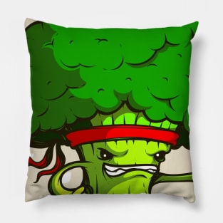 Kung Fu Broccoli Pillow