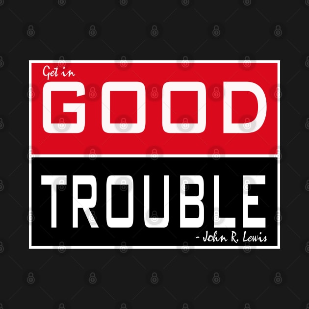 ALKEBULAN - GOOD TROUBLE (Red & Black) by DodgertonSkillhause