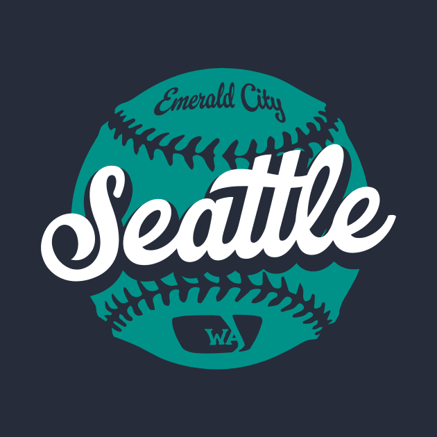 Seattle Baseball by Throwzack