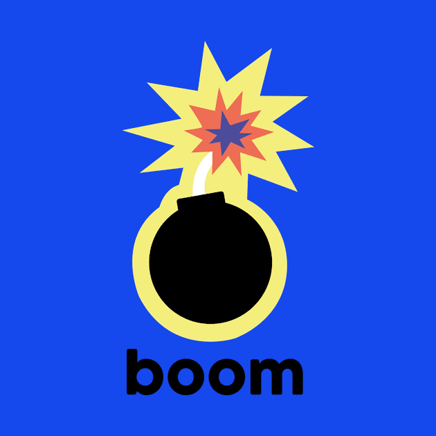 Booom! Cute bomb illustration by barborakunz