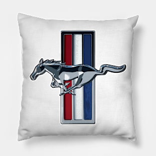 Mustang Full Color Logo - Emblem Pillow