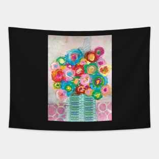 Spring Florals in vase Tapestry