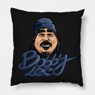 Bobby Lee With Blue Beanie Illustration Pillow