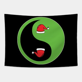 Christmas Yin-Yang 7 Tapestry