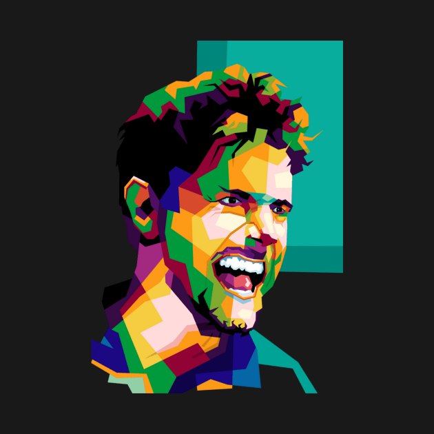 Baggio In Wpap Pop Art by animaperio pixel retro