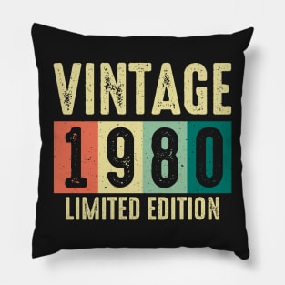 40th birthday gifts for men and women 1980 gift 40 years old Pillow