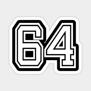 Number 64 for a sports team, group, or community T-Shirt Magnet