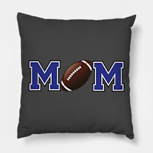 Football Mom Blue Pillow